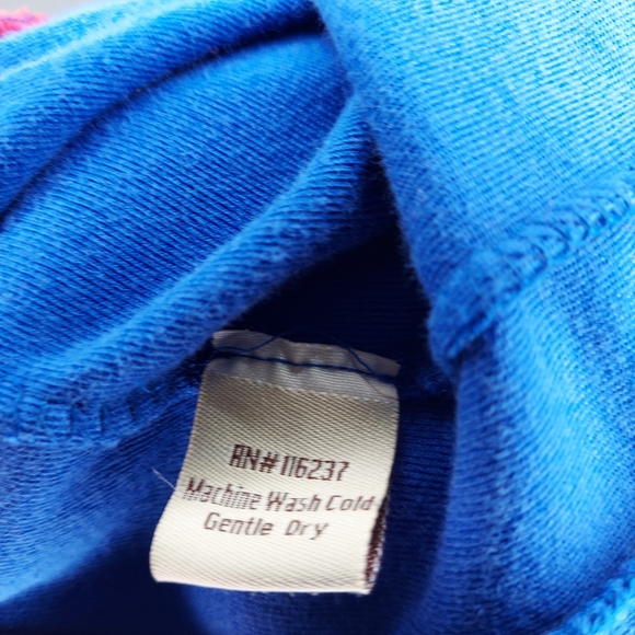 Sweatsedo Retro Velour Track Suit Set USA Logo Red Blue Zip Pocket Large - Picture 9 of 10